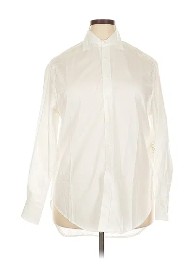 Pre-owned 2 To 5 Designs Long Sleeve Blouse In White