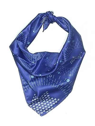 Pre-owned 2 To 5 Designs Scarf In Blue