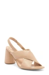 2 Twin Hearts Crisscross Slingback Sandal In Beige
