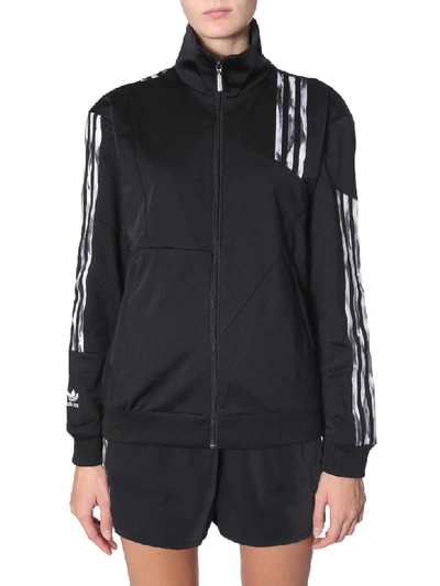 Adidas Originals By Danielle Cathari Zip Sweatshirt In Black