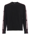 Dsquared2 Crewneck Tape Dsquared In Black/white/red