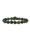 M COHEN THE MOSS AGATE AXIOM BRACELET,B-103858-SLV-MOS PF19