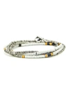M COHEN Mini disc white and multicolor bracelet
