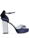 FABRIZIO VITI FABRIZIO VITI BLUE GABOR 100MM PLATFORM SANDALS - 蓝色