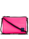 Off-white Logo Patch Shoulder Bag In Pink