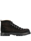 OFFICINE CREATIVE OFFICINE CREATIVE HIKING LACE-UP BOOTS - 黑色