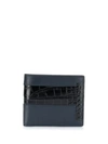 TOD'S CROC BIFOLD WALLET