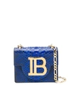 BALMAIN BALMAIN B-BAG 21 CROSS BODY BAG - 蓝色