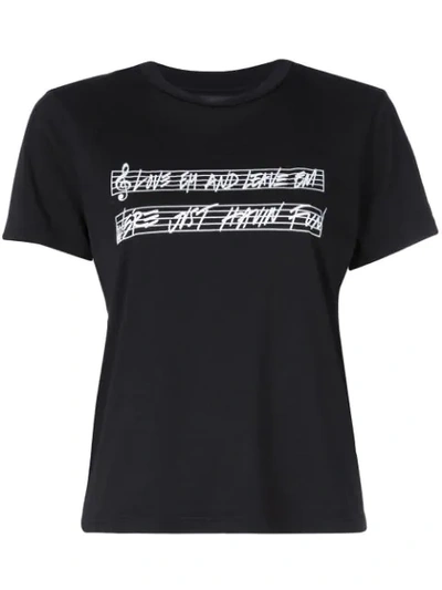 Amiri 'love Em Leave Em' Slogan Print T-shirt In Black