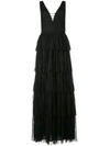 ALICE AND OLIVIA ISADORA TIERED GOWN