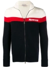 MONCLER KNITTED ZIP-UP CARDIGAN