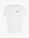 Saint Laurent Radio-print Cotton-jersey T-shirt In White