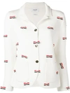 THOM BROWNE BOW EMBROIDERY MERINO SPORT COAT