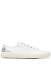 Maison Margiela Tabi Low-top Cotton-canvas Sneakers In White