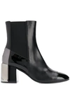 CASADEI BLOCK HEEL ANKLE BOOTS