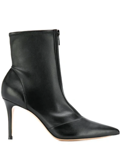 Gianvito Rossi Pointed Stiletto Boot In Black