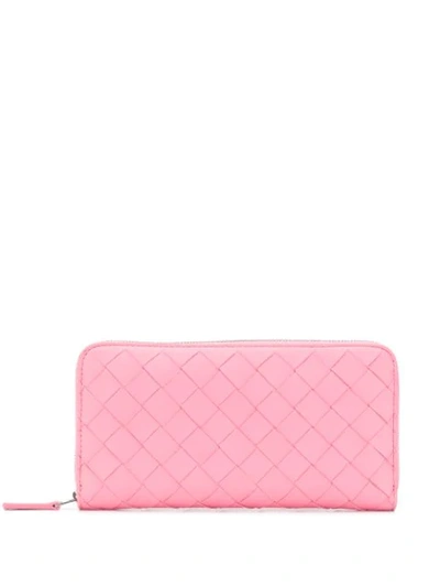 Bottega Veneta Intrecciato Wallet - 粉色 In Pink