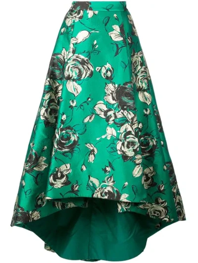 Alice And Olivia Alice+olivia Asymmetric Pleated Skirt - 绿色 In Green