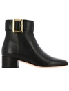 BALLY BOOTS IN LEATHER WITH METAL BUCKLE,11002548