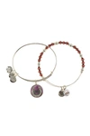 ALEX AND ANI Art Infusion Fortunes Adjustable Wire Bracelets - Set of 2