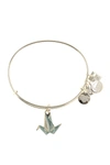 ALEX AND ANI Charity by Design Paper Crane Healing Charm Bracelet