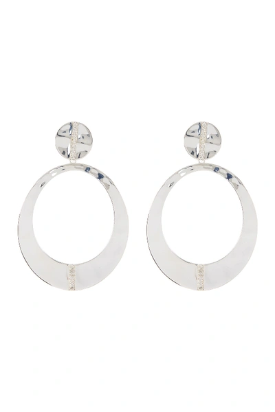 Ippolita Sterling Silver Senso Round Open Diamond Earrings - 0.31 Ctw