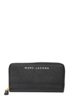 Marc Jacobs Branded Saffiano Standard Continental Wallet In Black