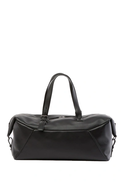 Theory Clipper Bag Leather Duffle In Blk