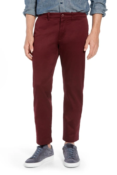 J Crew 484 Slim Fit Stretch Chino Pants In Classic Burgundy