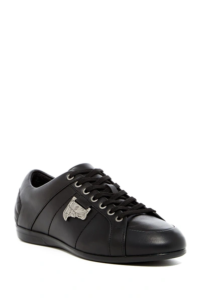 Versace Nappa Leather Sneaker In Black
