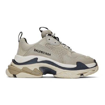 Balenciaga Mesh & Leather Trainer Trainers In Multi-colour