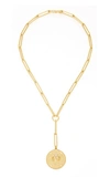 FOUNDRAE PROTECTION 18K GOLD AND DIAMOND NECKLACE,750975