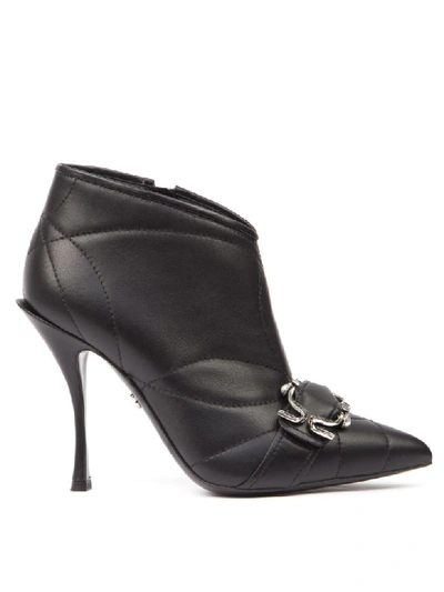 Dolce & Gabbana Ankle Boots Devotion Leather Black