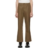 LEMAIRE LEMAIRE BROWN CHINO TROUSERS