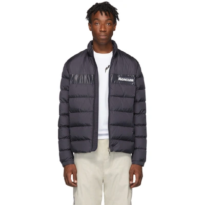 Moncler Men's Servieres Zip-up Puffer Jacket In Blue