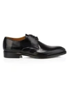 PAUL STUART Hancock Plain Toe Leather Blucher Derby Shoes