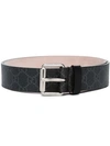 Gucci Gg Belt With Kingsnake Print In 1087 Multicoloured