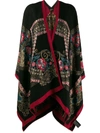 ETRO ETRO BOHEMIAN EMBROIDERED CAPE - 黑色