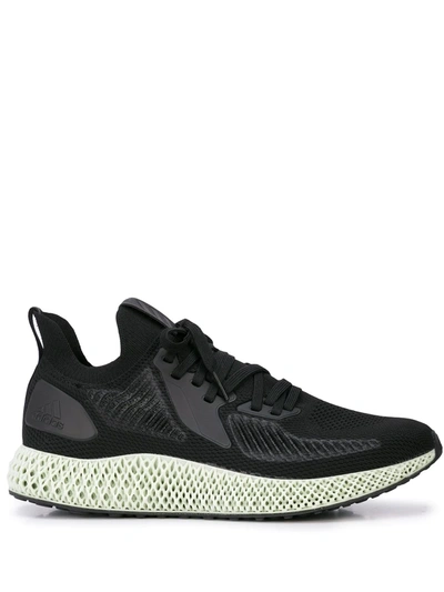 Adidas Originals Alphaedge 4d Reflective Primeknit Running Sneakers In Cblack,cblack,carbon