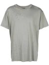 AMIRI AMIRI DISTRESSED T-SHIRT - 灰色