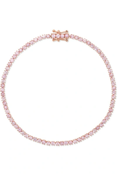Anita Ko Hepburn 18-karat Rose Gold Sapphire Bracelet
