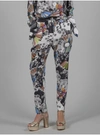 dressing gownRT GRAHAM WOMEN'S PARKER MOON SONATA PRINTED SILK trousers SIZE: 10 BY ROBERT GRAHAM