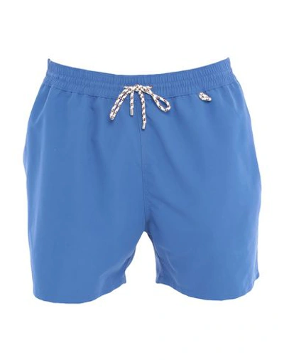 Loro Piana Swim Shorts In Slate Blue