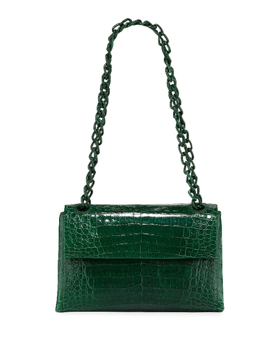 Nancy Gonzalez Madison Small Chain Shoulder Bag In Green