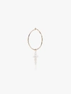 SOPHIE BILLE BRAHE 14K GOLD FELLINI CROSS HOOP EARRING,EA28FEHFW14015275