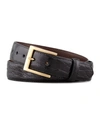 W. Kleinberg Glazed Alligator Belt In Brown