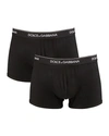 Dolce & Gabbana Day By Day 2-pack Stretch Cotton Boxer Briefs In Black