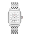 Michele Deco Madison Diamond Dial Watch Head & Bracelet, 33mm In Silver