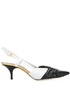 EMILIO PUCCI TWO-TONE SLINGBACK PUMPS