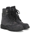 MONCLER PATTY SUEDE ANKLE BOOTS,P00398538